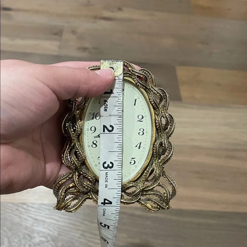 Stylebuilt Wind-up Alarm Clock Ornate Metal Case Vintage Rare Made In Germany